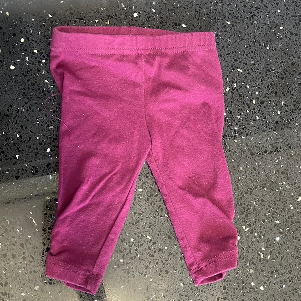 Purple pants 0-3 months
